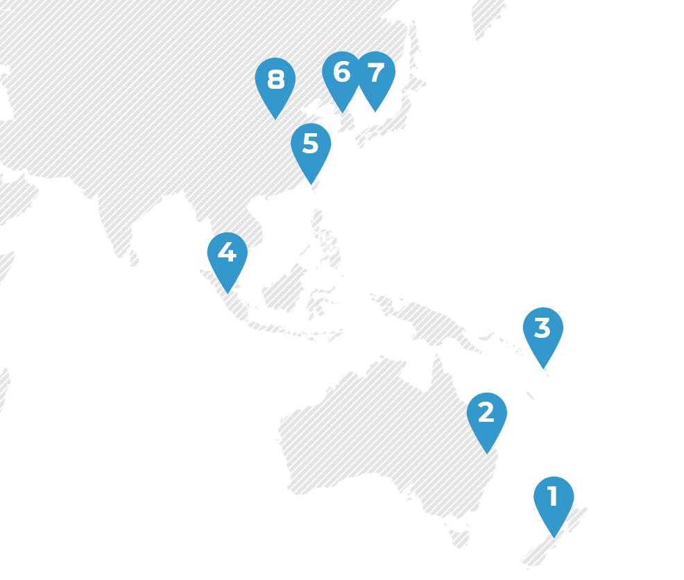 世界に広がる7つの提携大学