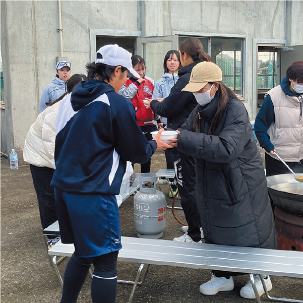 合宿帯同やアスリート弁当づくり